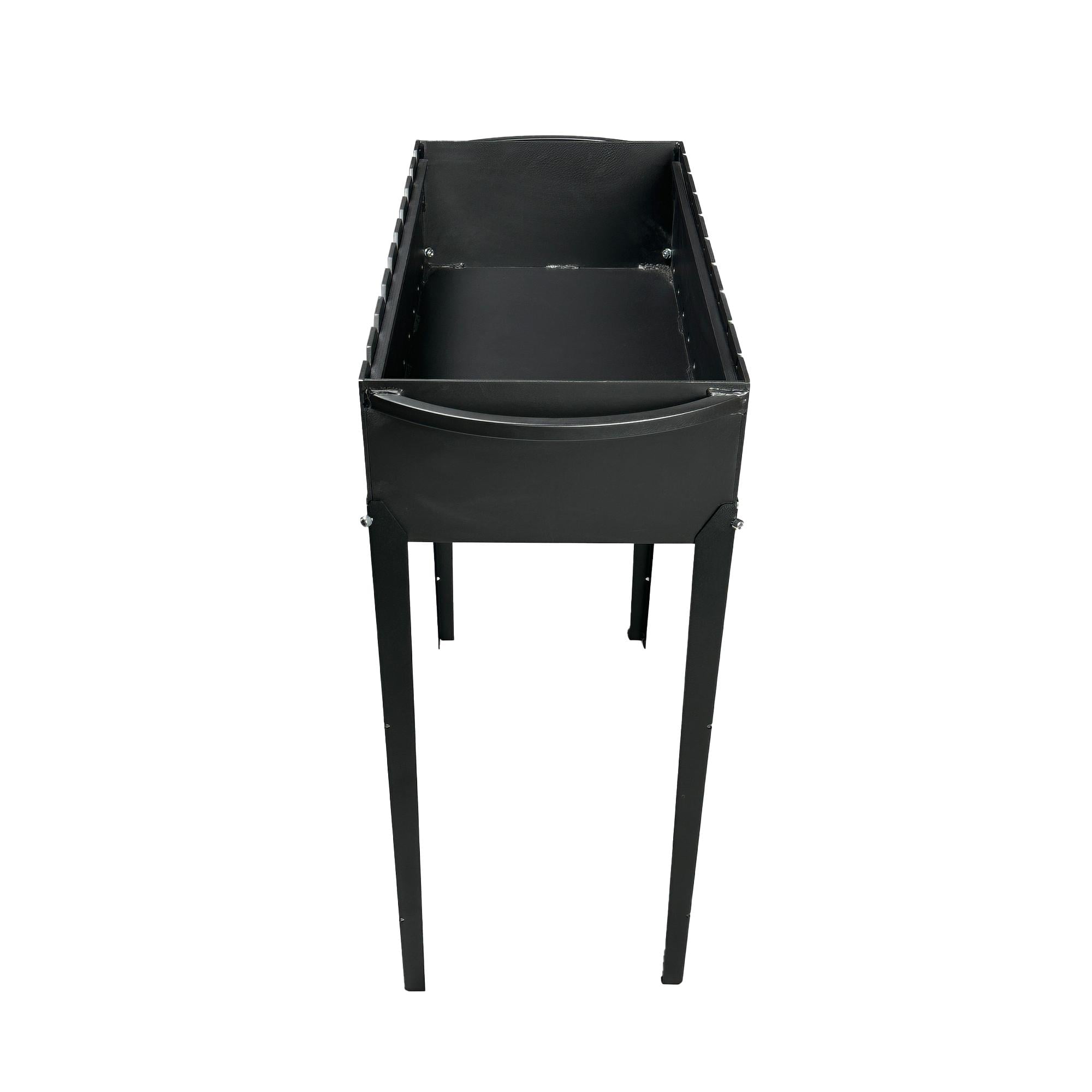 Мангал стационарный разборной Mzavod Эней на 9 шампуров 4 мм со съемными ножками и усилением Черный (147-17-1020620100002)