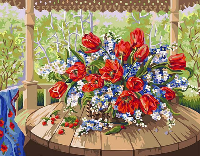 ᐉ Картина за номерами Rainbow Art Польові квіти 40х50 см (GX42157