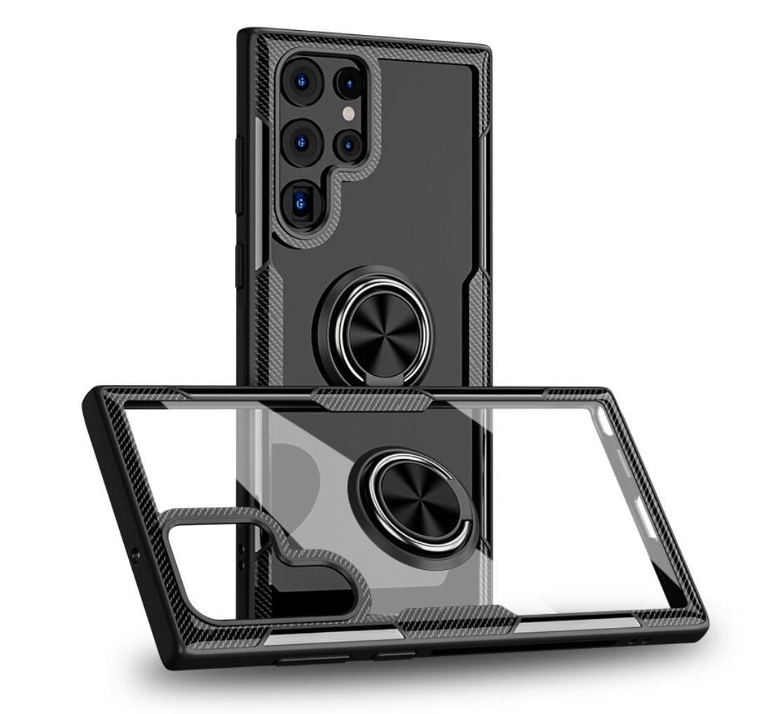Чехол Primolux Ring Magnetic Stand для Samsung Galaxy S23 Ultra (SM-G918) - Black