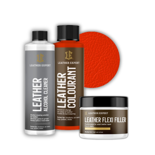 Набор для легкой реставрации кожаного салона Leather Expert 501 Orange Red