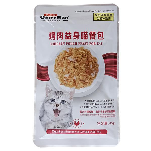 Корм влажный CattyMan Urinary Care Chicken Feast курица из макреля в желе 45 г