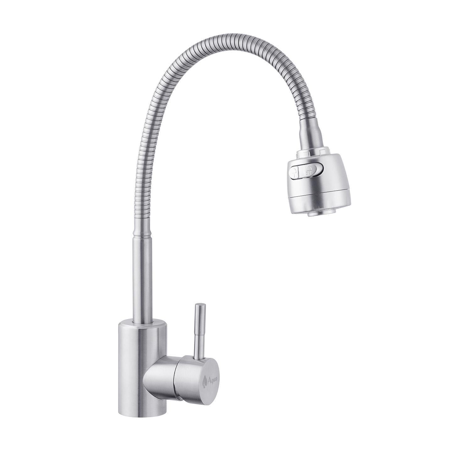 Смеситель для кухни Agua Acero INOX035 2 CV023291 с гибким изливом (37607) Смеситель для кухни Agua Acero INOX035 2 CV023291 с гибким изливом (37607)