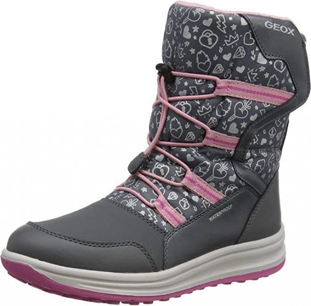 Черевики зимові Geox Roby р. EUR 39 Dark Grey/Pink (7437768)