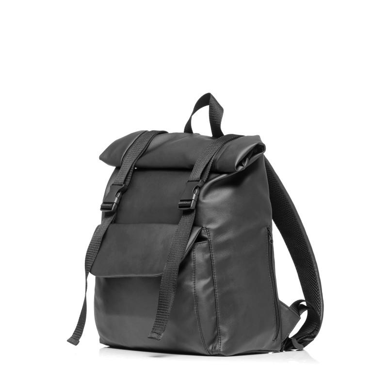 Рюкзак ролл Sambag RollTop Milton унисекс с клапаном 41x30x16 см Черный