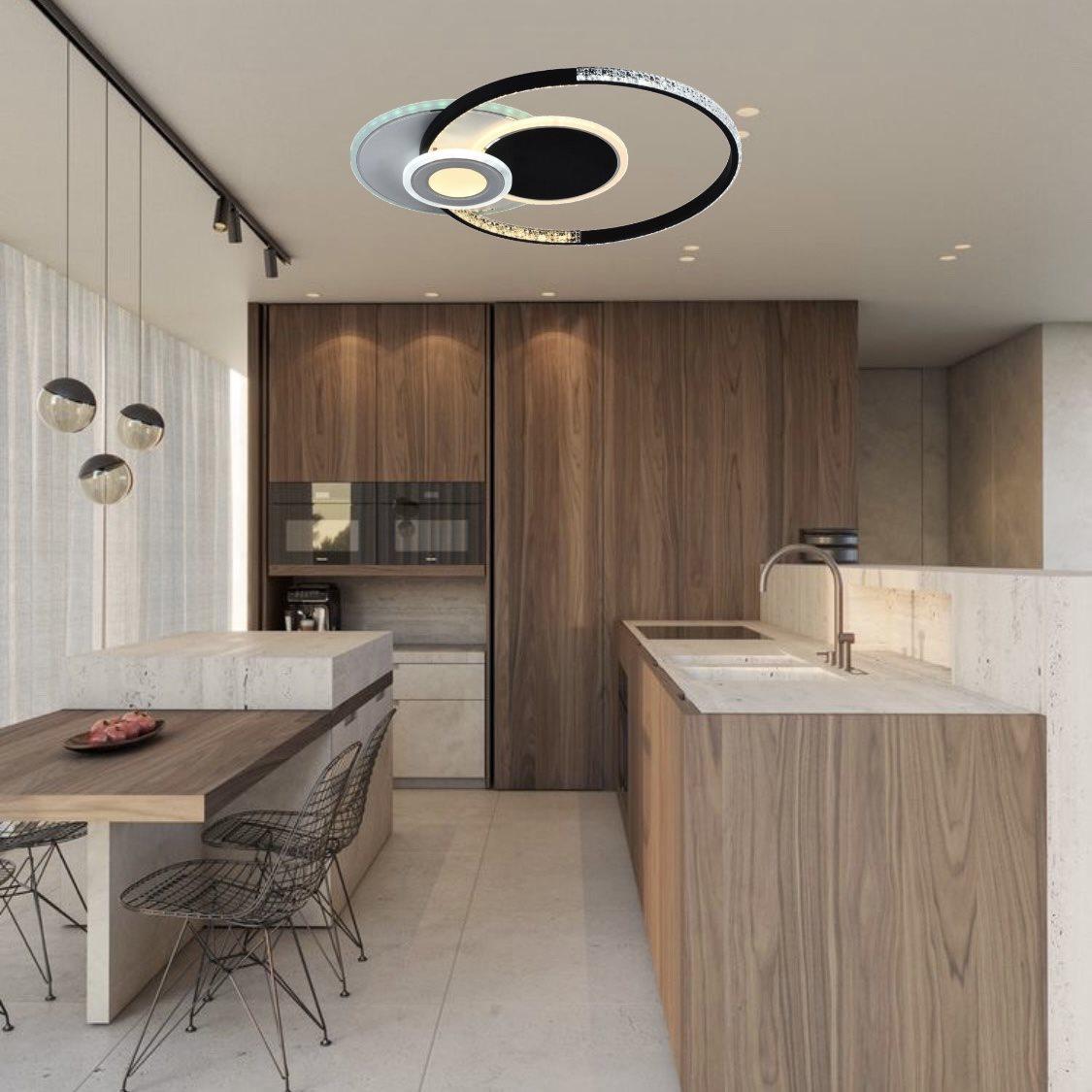 Люстра світлодіодна акрилова Sirius C7117/550 WH+BK RGB 96W/8W - фото 7 Люстра світлодіодна акрилова Sirius C7117/550 WH+BK RGB 96W/8W - фото 7