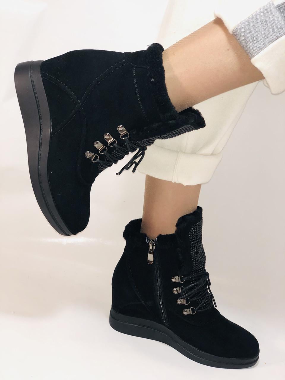 Ботинки женские зимние Vistally р. 39 25,0 см Черный (2397)