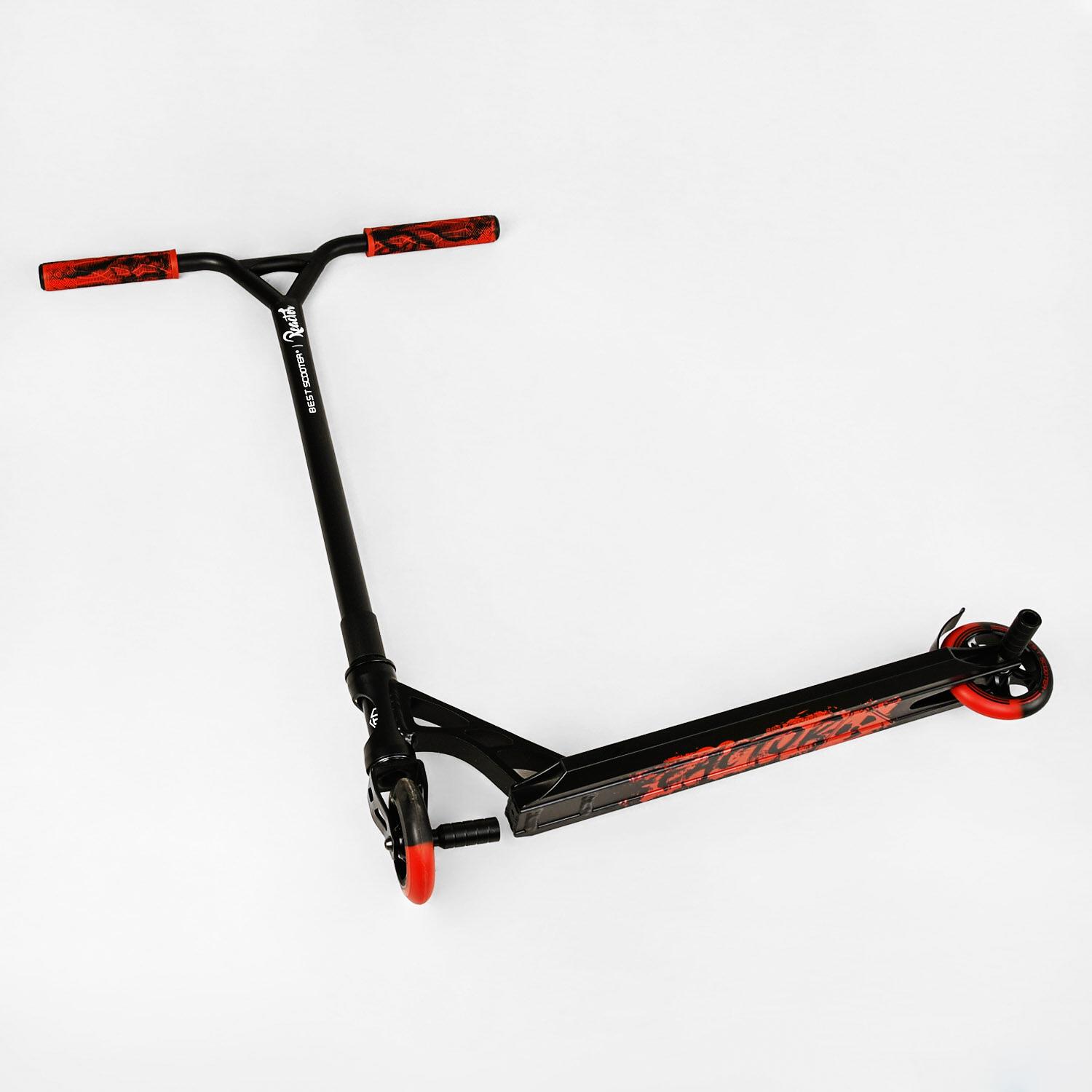 Самокат трюковый Reactor Hic-система пеги алюминиевый диск/дека колеса PU Black/Red (112772) - фото 8 Самокат трюковый Reactor Hic-система пеги алюминиевый диск/дека колеса PU Black/Red (112772) - фото 8