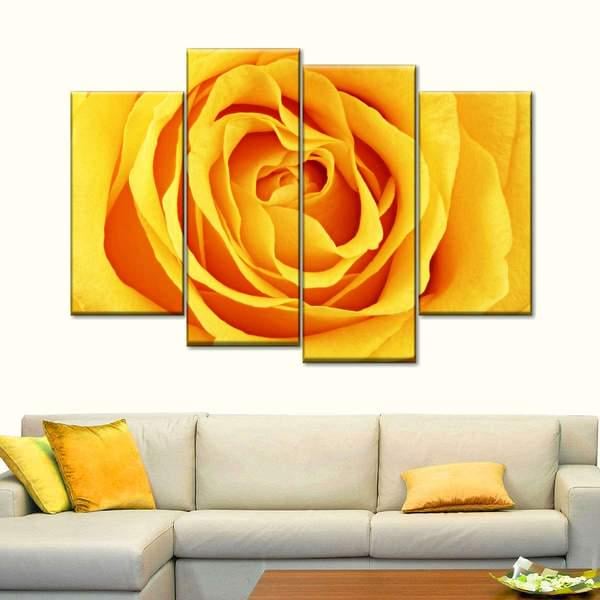 Модульная картина KIL Art Незабудка из четырех частей 129x90 см (M4_L_241)