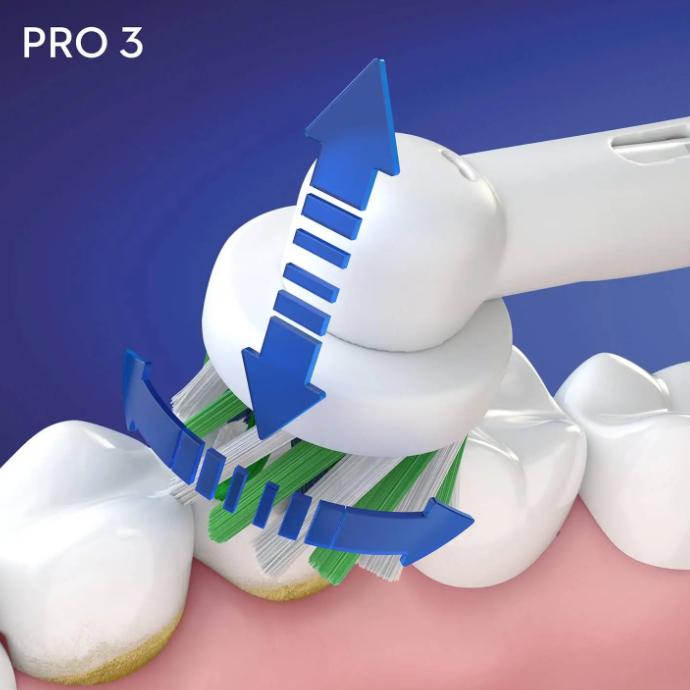 Щетка зубная электрическая Oral-B PRO3 3000 Sensitive (D505.513.3) - фото 3