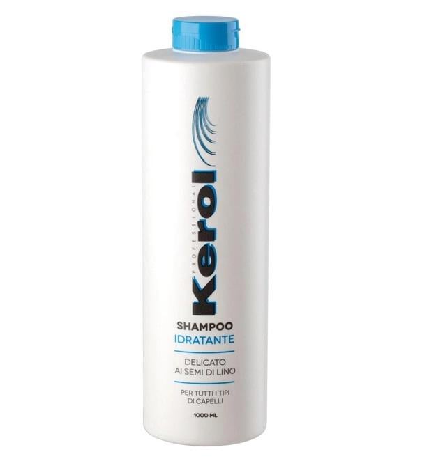 Шампунь для зволоження волосся з олією насіння льону Kerol Idratante 1000 мл (N-2291)