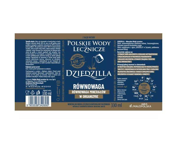 Вода минеральная лечебная Dziedzilla Rоwnowaga 12 шт. х 0,33 л (18752) - фото 4 Вода минеральная лечебная Dziedzilla Rоwnowaga 12 шт. х 0,33 л (18752) - фото 4