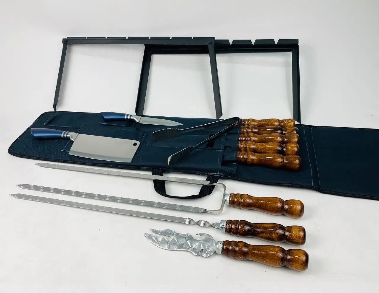 Набір шампурів у м'якому чохлі Приклад №2 з нержавіючої сталі (2-10-NB-2233) - фото 7 Набір шампурів у м'якому чохлі Приклад №2 з нержавіючої сталі (2-10-NB-2233) - фото 7