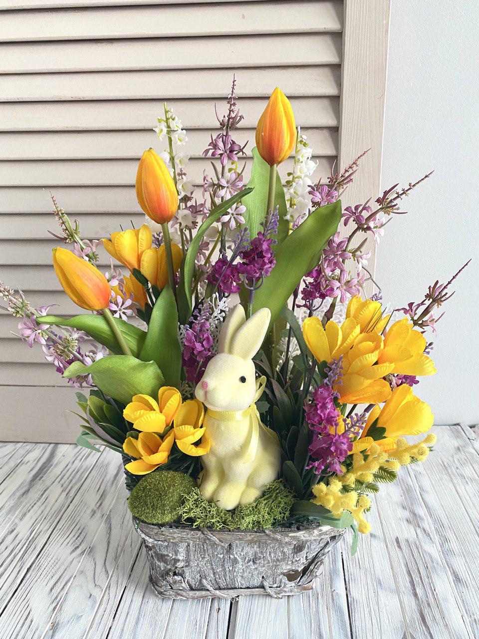 Композиція Великодня з фігуркою зайчика (10173231)