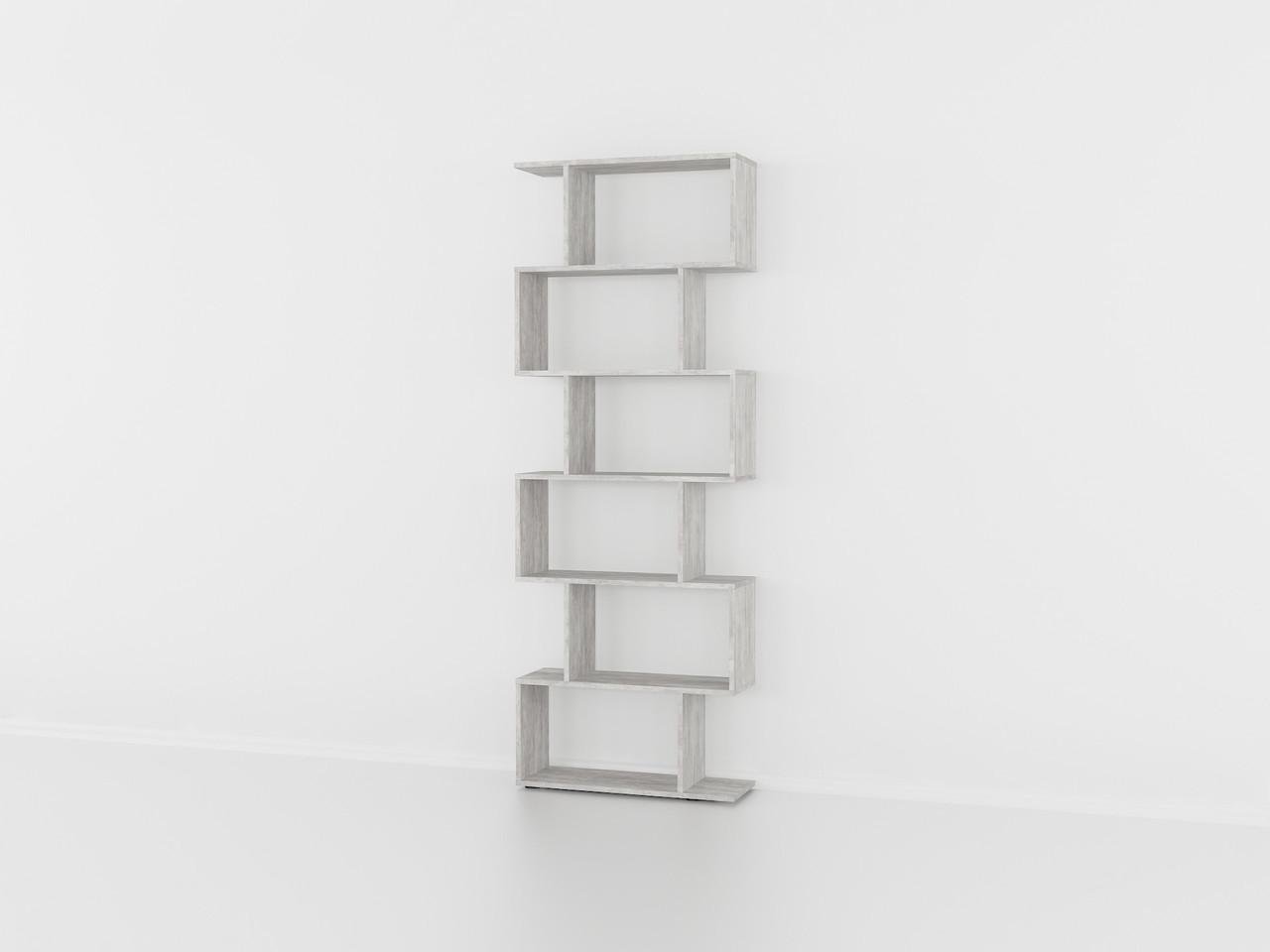 Полка для книг Moreli Forte Lynn 700x1922x238 мм Бетон (id27-0000-56-beton)