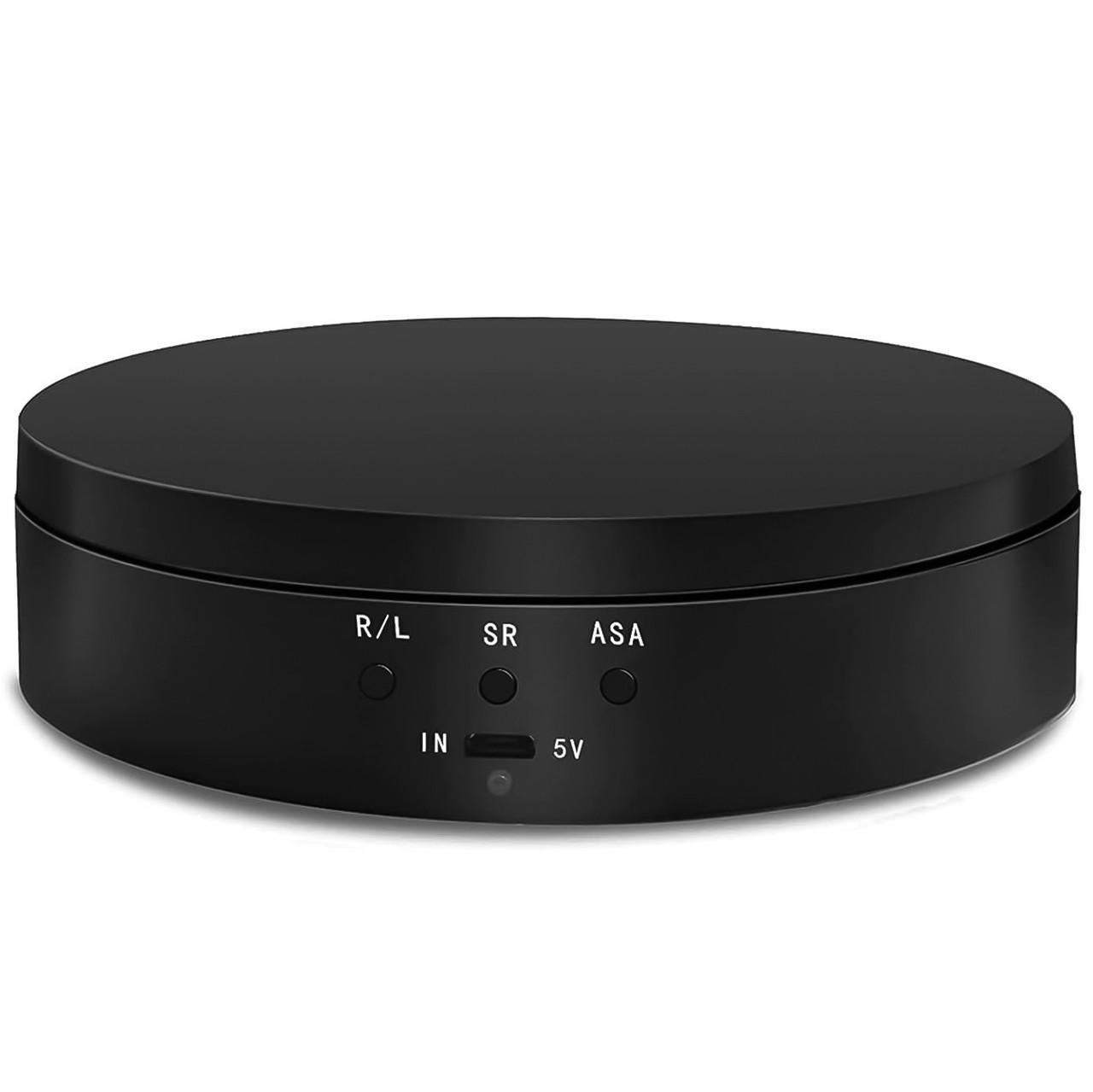 Столик поворотный для фото Andoer TT-19 для 3D и предметной съемки 360° 19 см Черный - фото 2 Столик поворотный для фото Andoer TT-19 для 3D и предметной съемки 360° 19 см Черный - фото 2