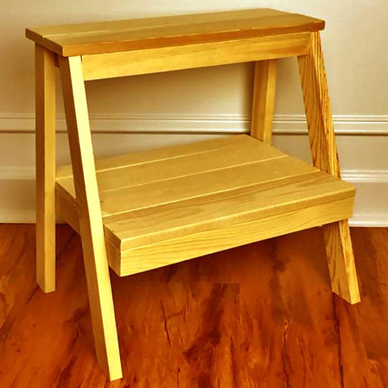 Скамейка-ступенька из дерева Палус Карри (ССТ-000403)