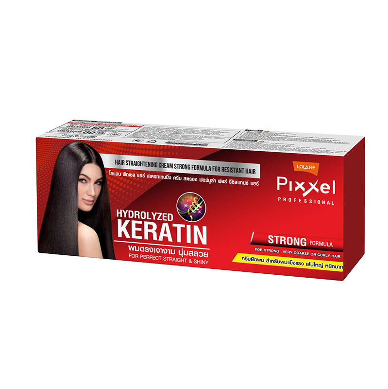 Крем для випрямлення кучерявого волосся Lolane Pixxel strong кератиновий (8850460990067)