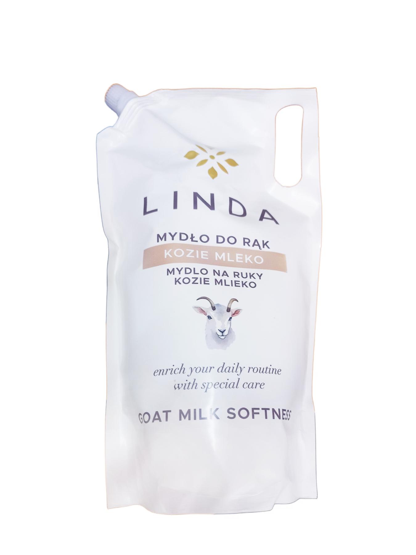 Крем-мыло жидкое Linda Мягкость козьего молока 1 л (126308) Крем-мыло жидкое Linda Мягкость козьего молока 1 л (126308)
