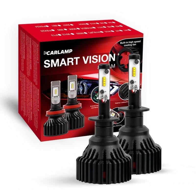 Автолампы светодиодные CARLAMP H1 Smart Vision Led 8000 Lm 6500 K (SM1)