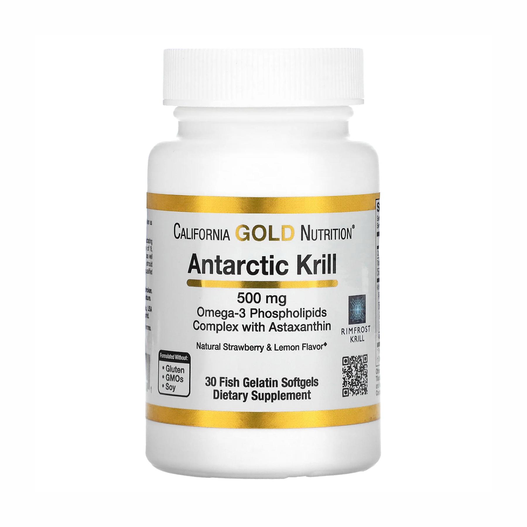 Натуральная добавка Antarctic Krill 500 mg 30 softgels (2022-09-1057)