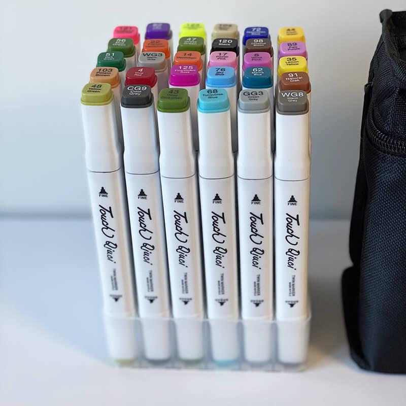 Скетч-маркеры Touch Qiuci двусторонние 30 шт.