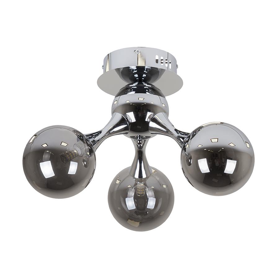 Люстра потолочная молекула Levistella 7529817-3 CR/BK Хром/Черный