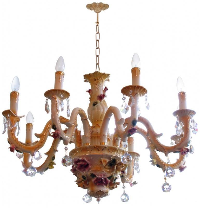 Люстра свічка підвісна Brille BKL-353S/8 E14 флористика Люстра свічка підвісна Brille BKL-353S/8 E14 флористика