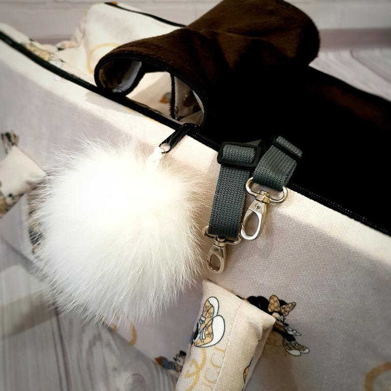 Сумка-переноска для собак Amore mio Cane до 6 кг SM 46х28х24 см (PC-0021) - фото 2 Сумка-переноска для собак Amore mio Cane до 6 кг SM 46х28х24 см (PC-0021) - фото 2