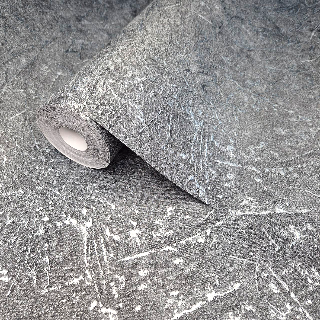 Обои виниловые Marburg 1032868 штукатурка однотонные для гостиной/прихожей/коридора 10,05x1,06 м Серый (2551189441)