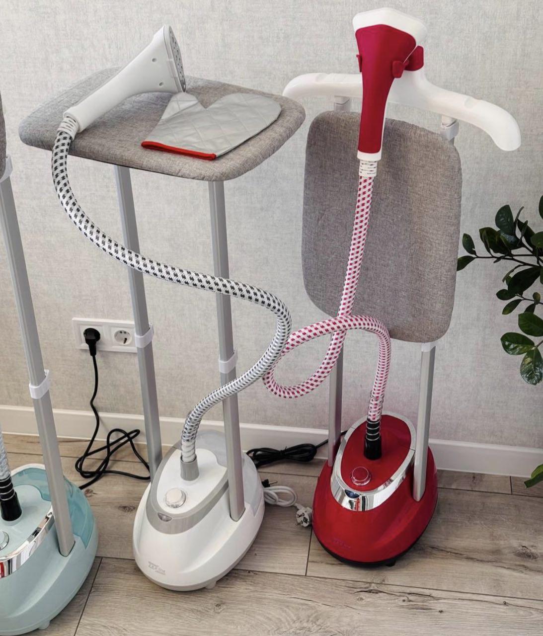 Відпарювач для одягу вертикальний з вішалкою Zepline ZP-129 3000 Вт Червоний (MUL0449) - фото 10