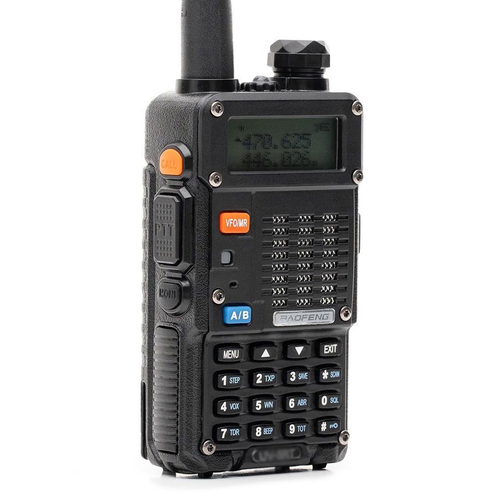 Рація Baofeng UV-5R MK5 UHF/VHF 8 Вт 1800 мАч + кабель Mirkit для програмування + ремешок на шию Mirkit 2 шт. Чорний (008130) - фото 6