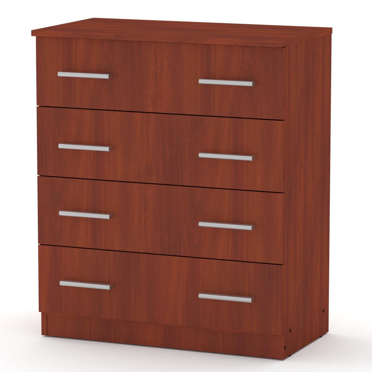 Комод для вещей МеблиКо 4Б 72х39х85 см Яблоня (k-1121-7) - фото 1 Комод для вещей МеблиКо 4Б 72х39х85 см Яблоня (k-1121-7) - фото 1