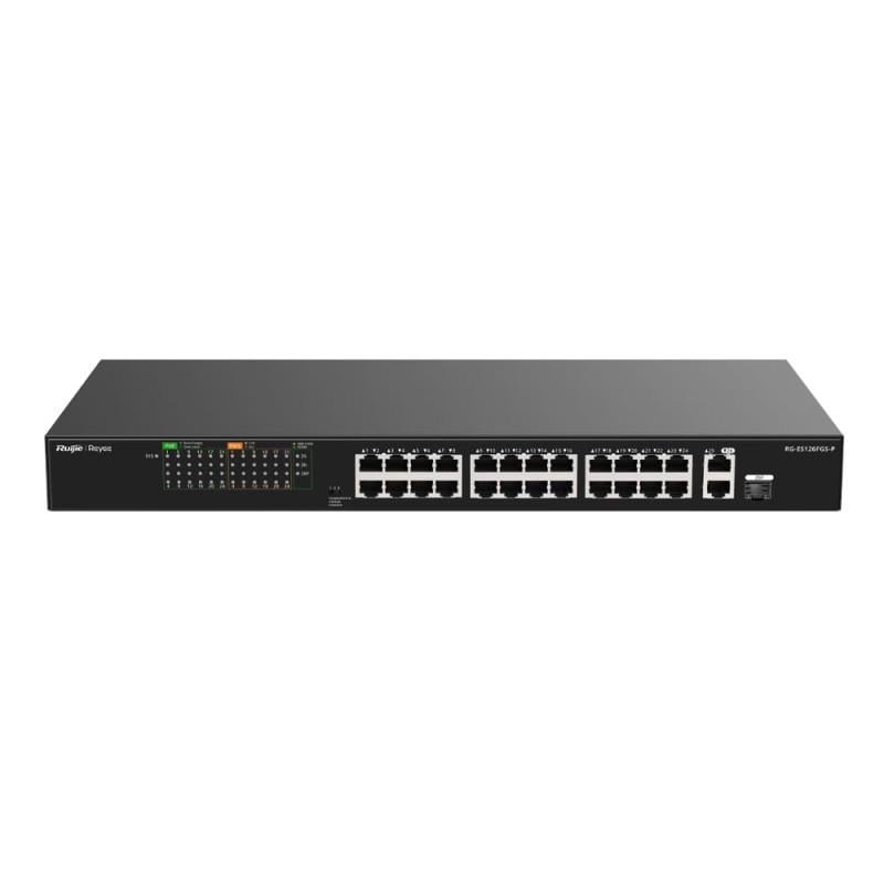 Коммутатор неуправляемый Ruijie Reyee RG-ES126FGS-P PoE 26 портов