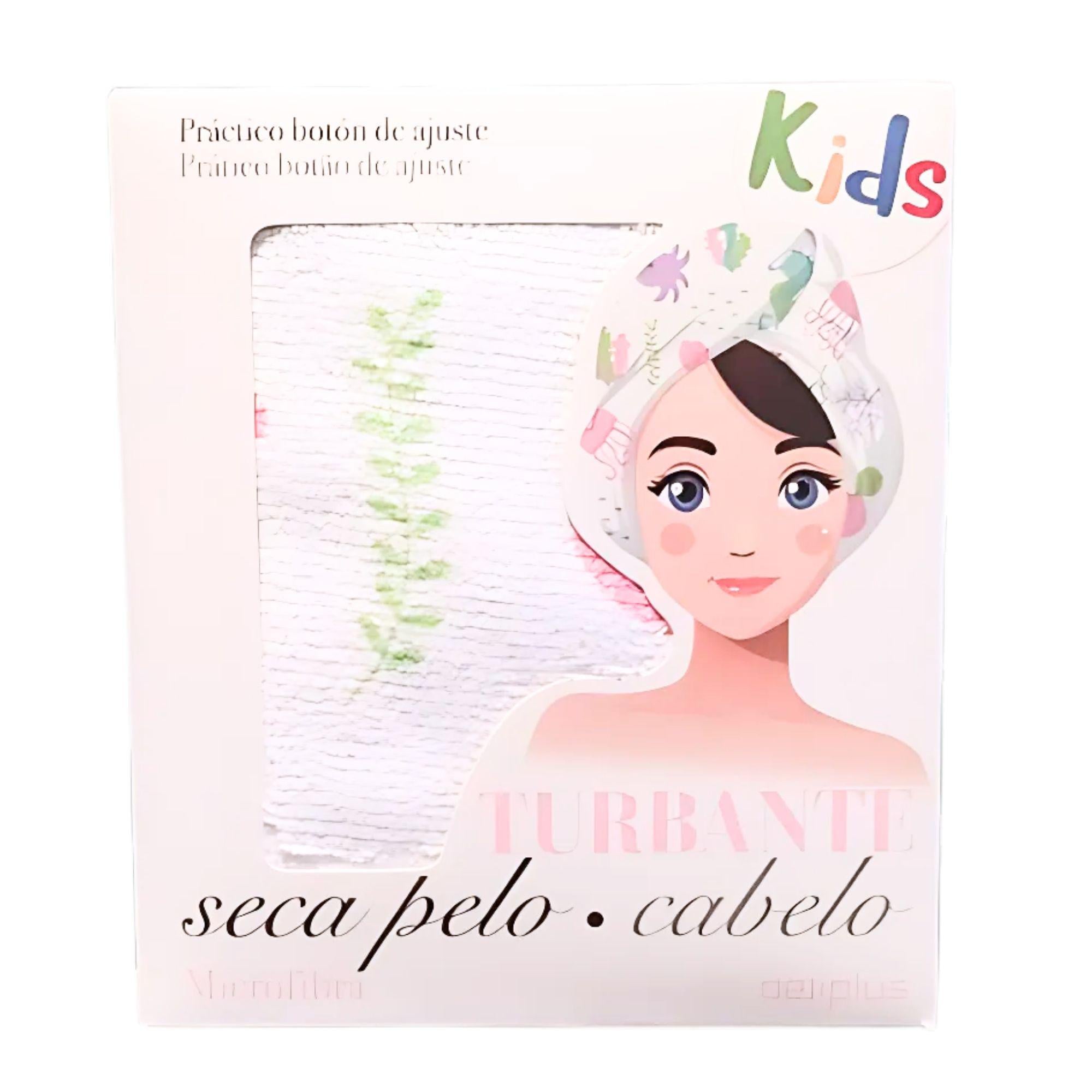 Тюрбан для сушки волос маленьких принцесс Kids Deliplus