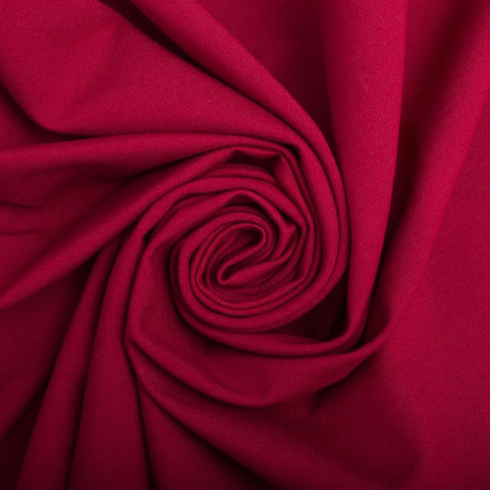 Тканина трикотаж Прага V-65 525 гр/м2 Темно-червоний (23418)