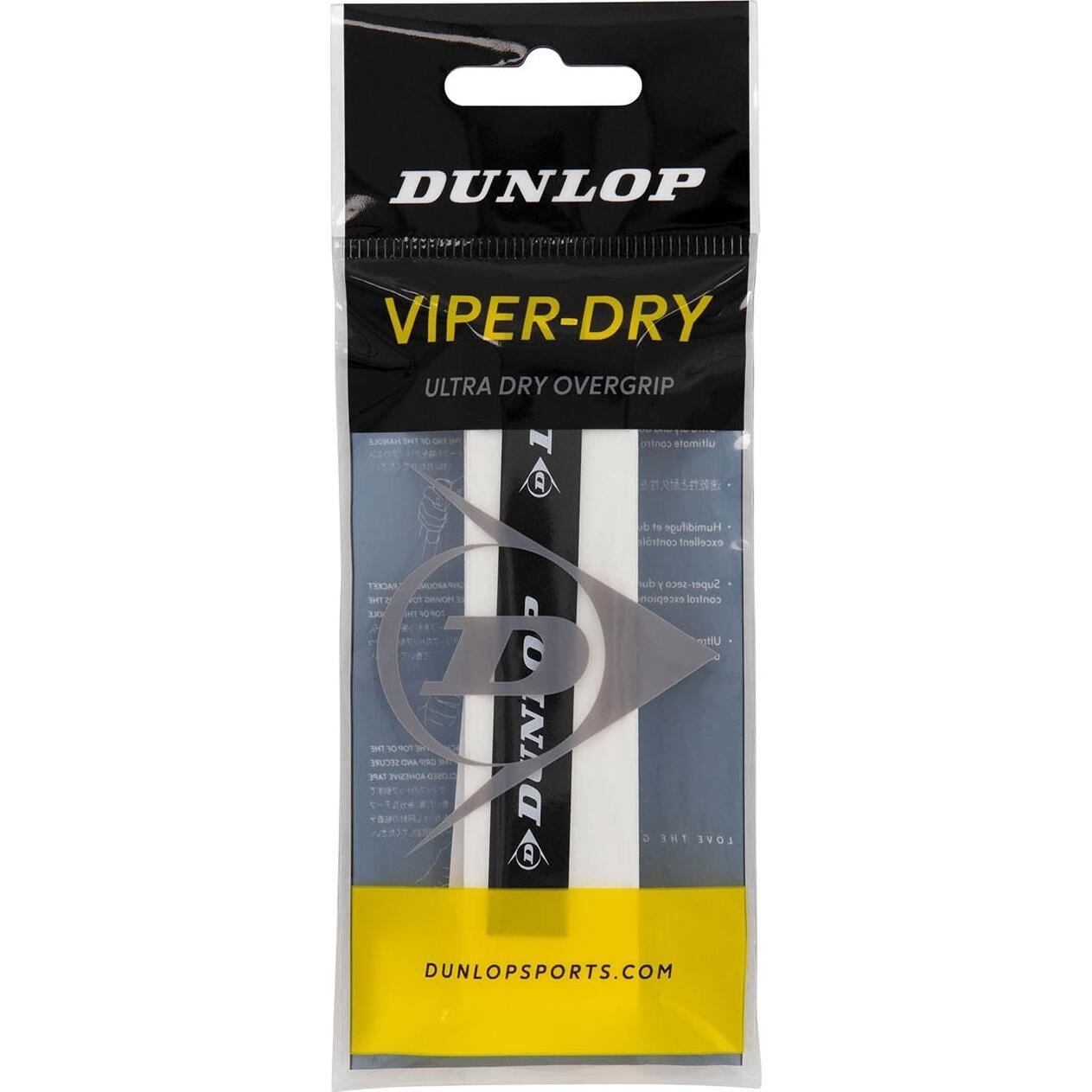 Обмотка для ракеток Dunlop VIPERDRY OVERGRIP Білий (10304772)