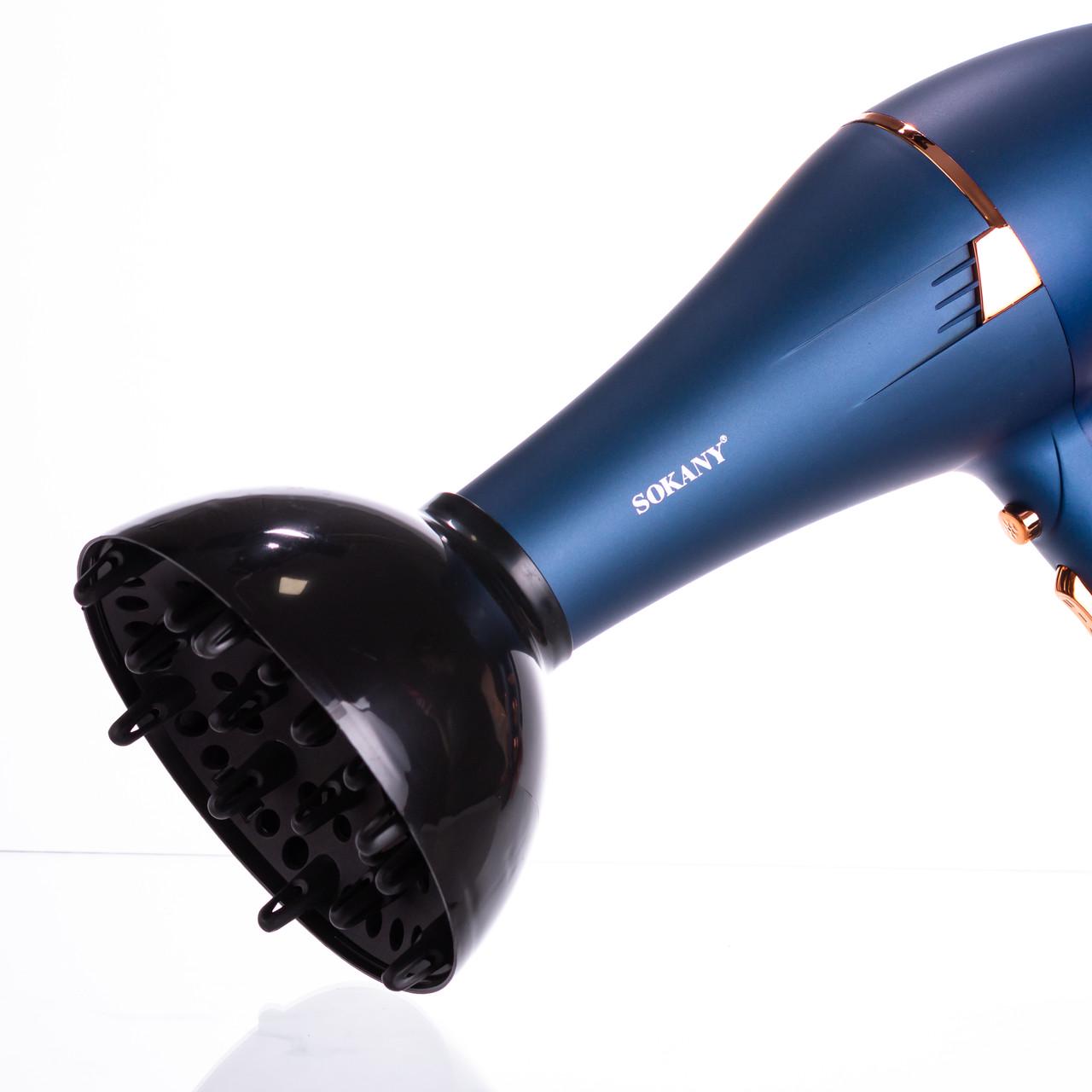 Фен для волосся Sokany SK-14001 з насадками концентратор та дифузор 2400 Вт (7408) - фото 12 Фен для волосся Sokany SK-14001 з насадками концентратор та дифузор 2400 Вт (7408) - фото 12