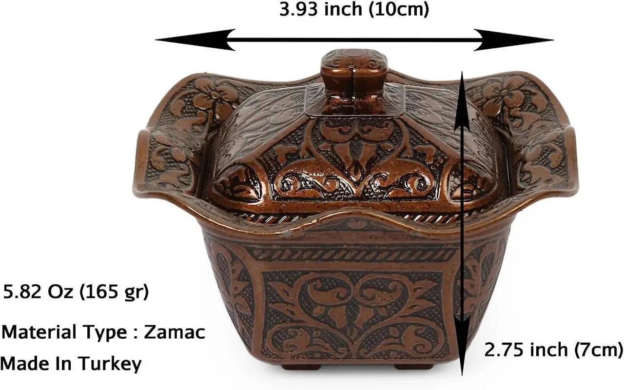 Лукумница-сахарница турецкая Acar с чеканкой Медный (14451) - фото 6