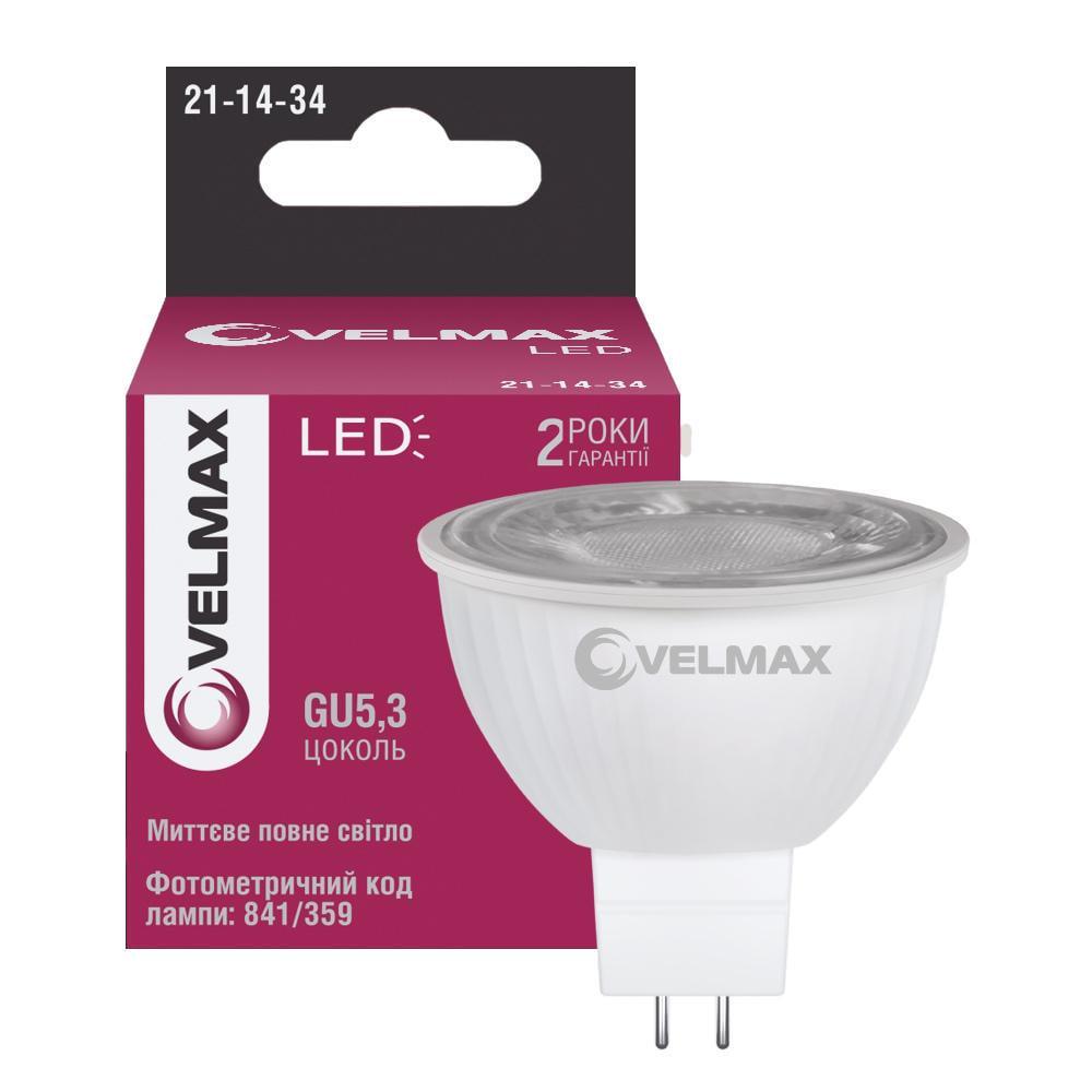 LED-лампа Velmax EMC V-MR16L 6W GU5.3 4100K 600 Lm (28688108)