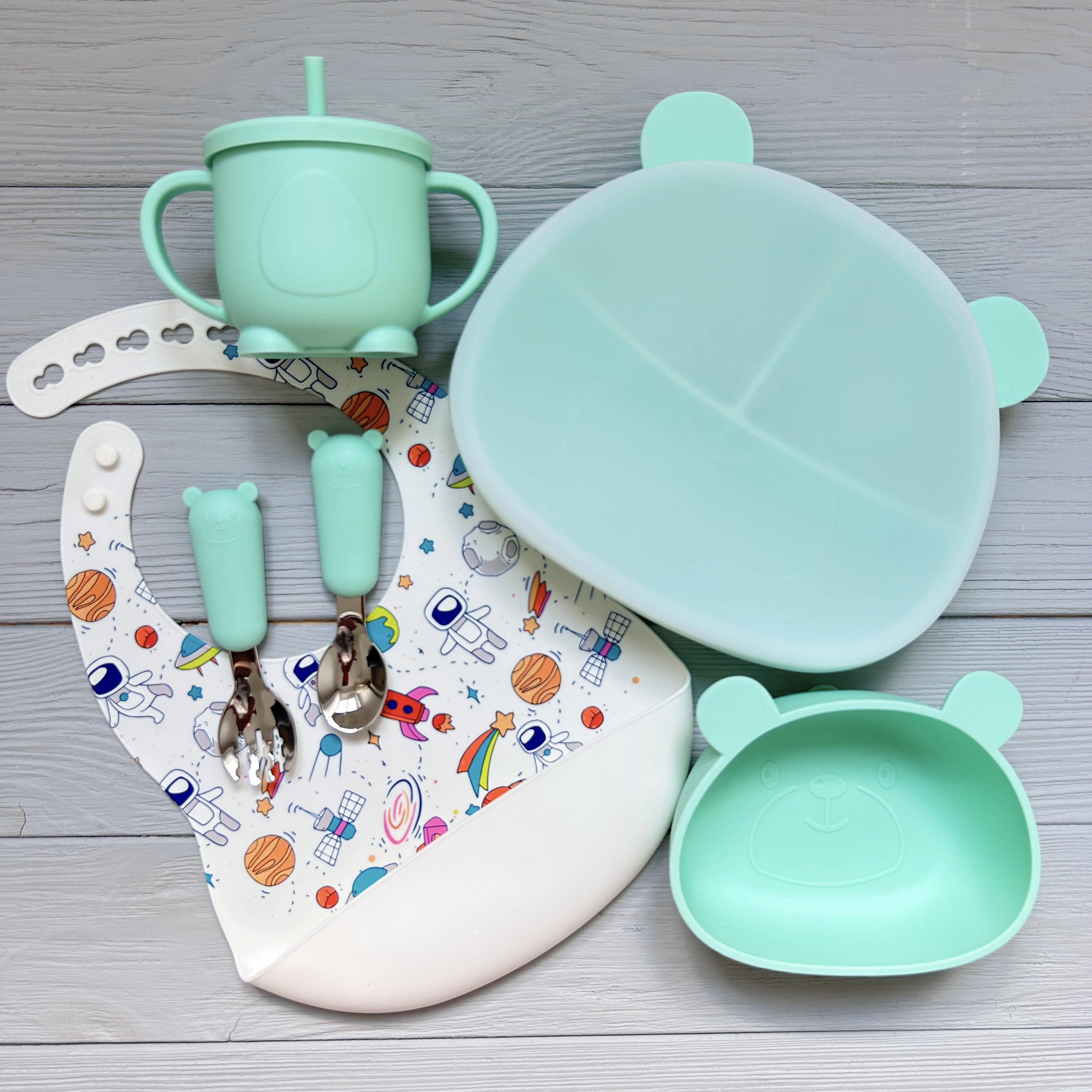 Дитячий посуд для годування Ведмедики BPR img_e5063 М'ятний (65890)