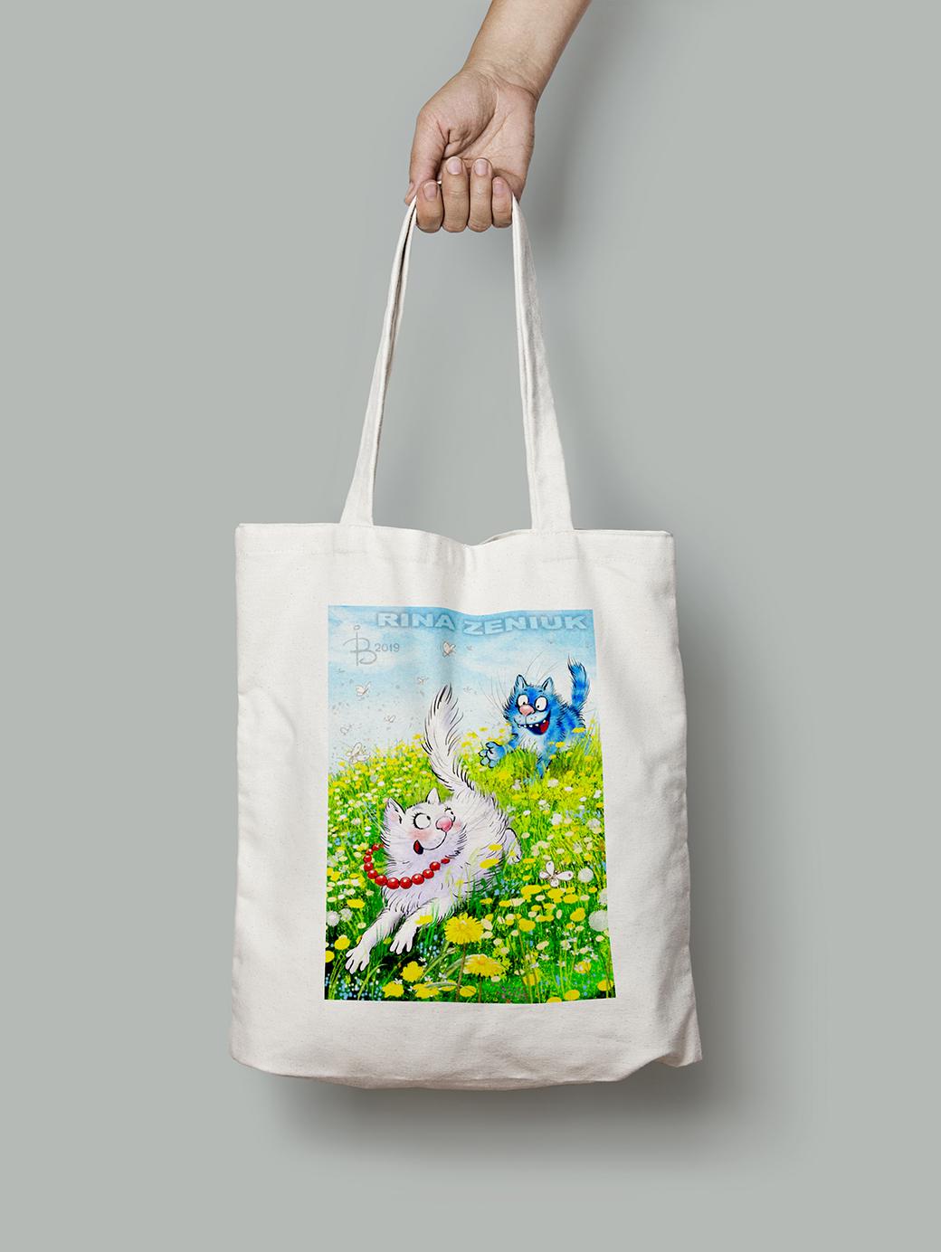 Эко-сумка шопер Догони кошечку!