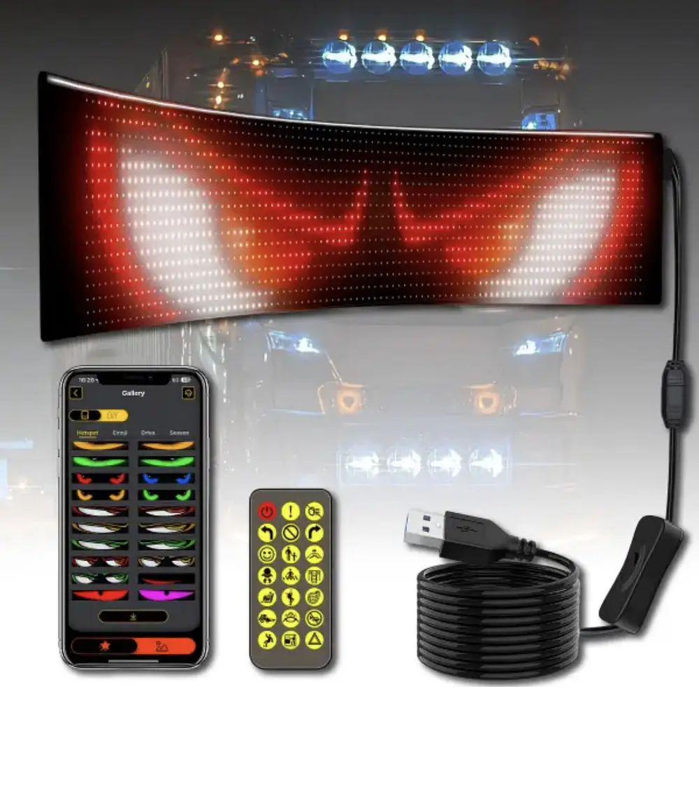 Екран-дисплей гнучкий LED Matrix Panel APP з Bluetooth керуванням для реклами та автомобілів (RTH) - фото 3 Екран-дисплей гнучкий LED Matrix Panel APP з Bluetooth керуванням для реклами та автомобілів (RTH) - фото 3