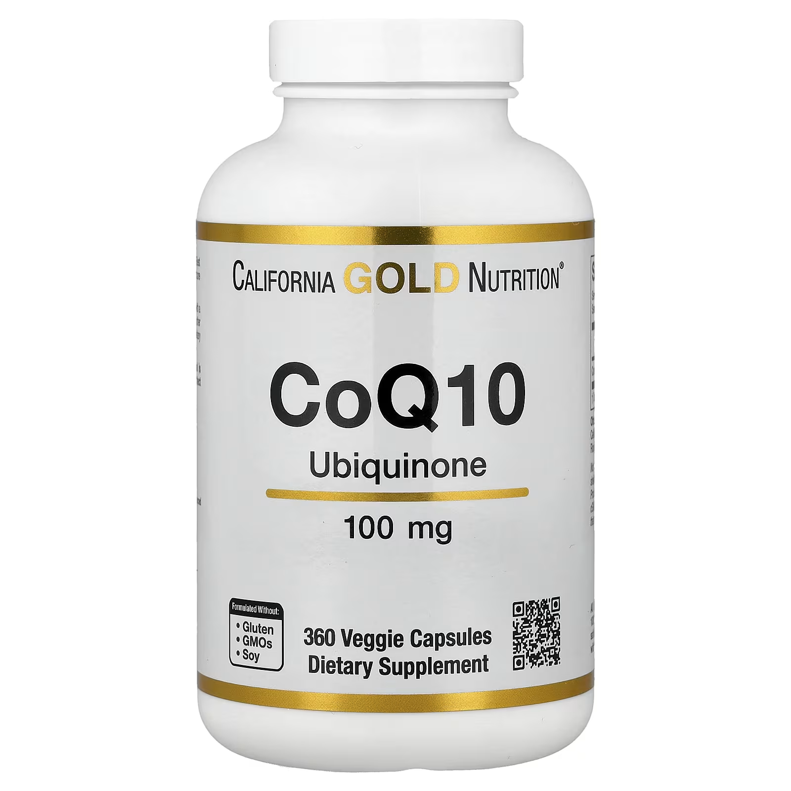 Коензим Q10 California Gold Nutrition 100 мг 360 росл. капс. (35672059)