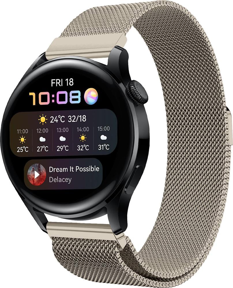 Ремешок Миланская петля Milano Huawei Watch 3 Retro Gold (22515)