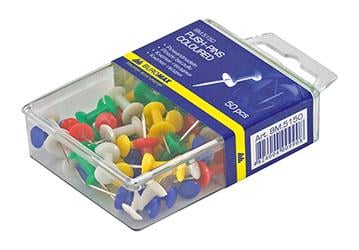 Кнопки-цвяшки Buromax 50 шт. Різнокольоровий (BM.5150) Кнопки-цвяшки Buromax 50 шт. Різнокольоровий (BM.5150)