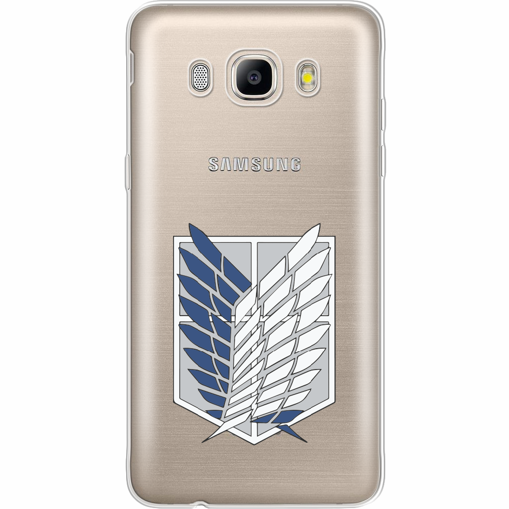 Чехол BoxFace Samsung J510 Galaxy J5 2016 Атака Титанов Крылья Свободы Прозрачный силикон (25137-bk88-25137)