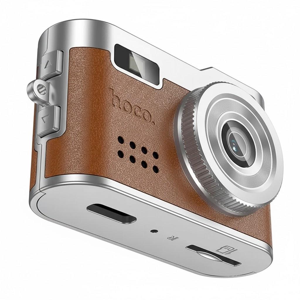 Фотокамера Hoco DV210 карманного формату зберігання до 128 ГБ Коричневий (31993086)