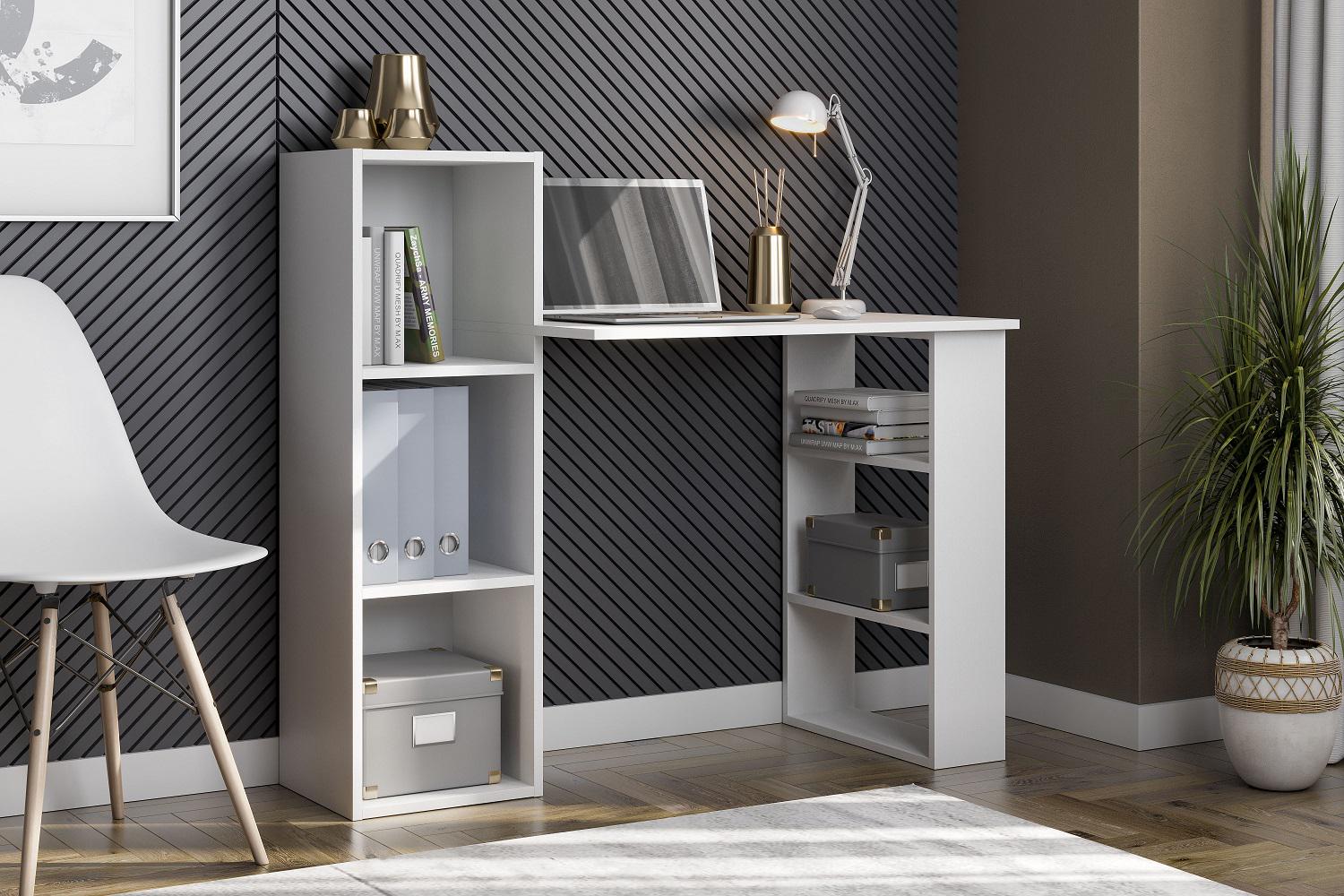 Стіл письмовий Chicago lite 1130х493х1030 мм Білий (Арт.201) - фото 1 Стіл письмовий Chicago lite 1130х493х1030 мм Білий (Арт.201) - фото 1