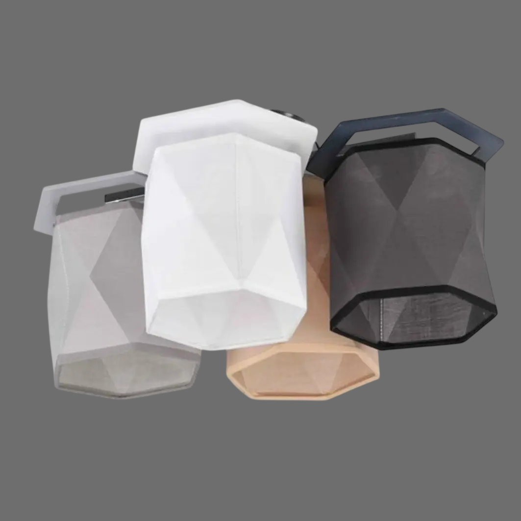 Люстра Sirius на четыре текстильных плафона под лампы Е27 Разноцветный (K223-4A)