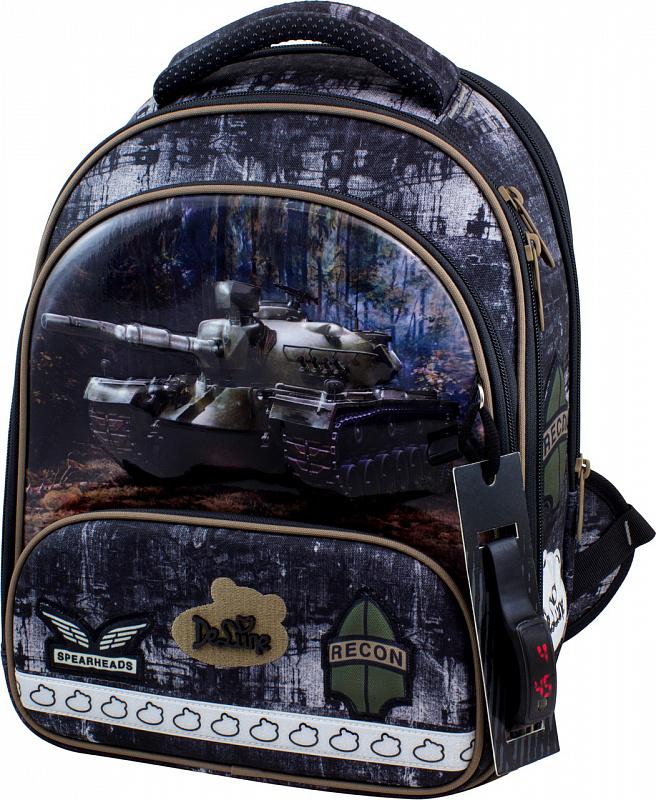 Школьный ранец DeLune 28х20х38 см Разноцветный (9-128)